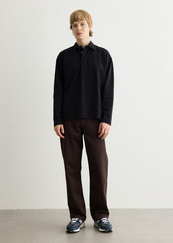 Isefjord Compact Cotton Long Sleeve Polo