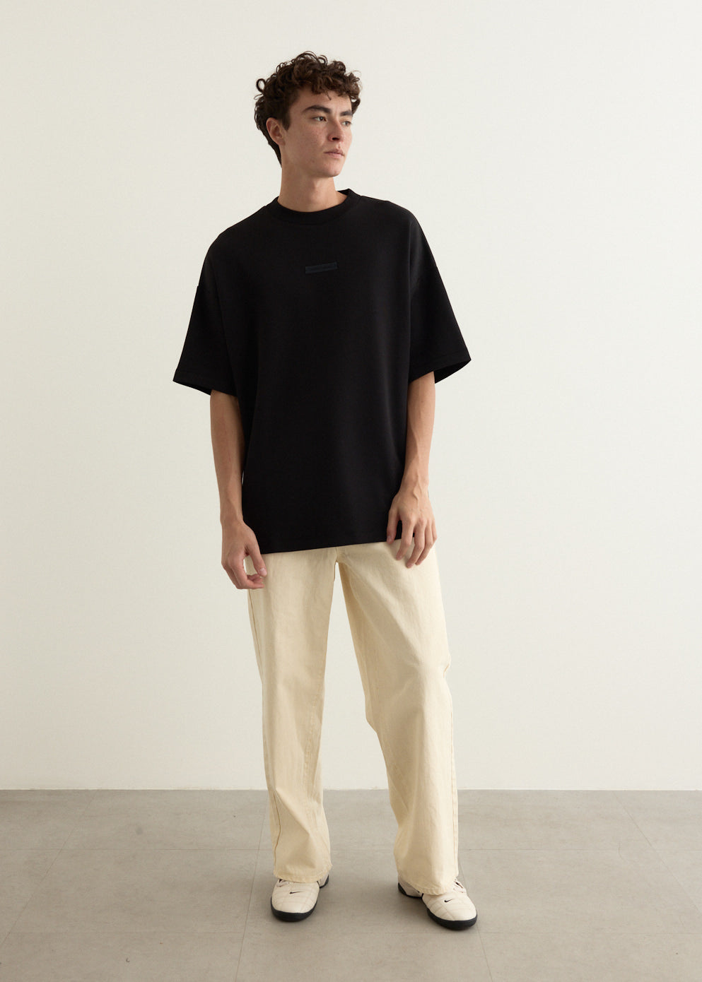 90s Fit Pique Crewneck T-Shirt