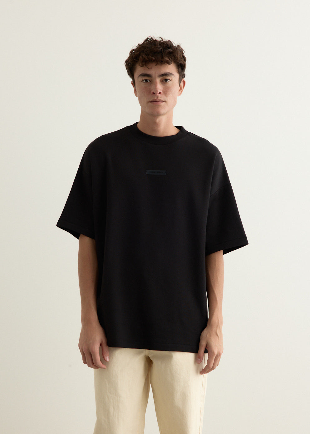 90s Fit Pique Crewneck T-Shirt