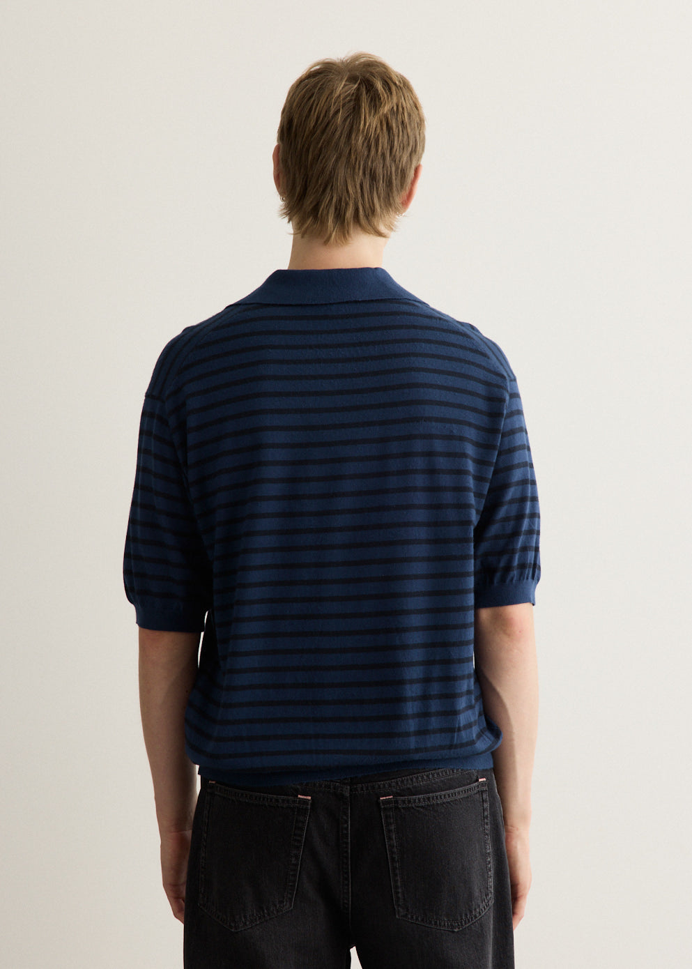 High Gauge Cotton Knit Skipper Polo