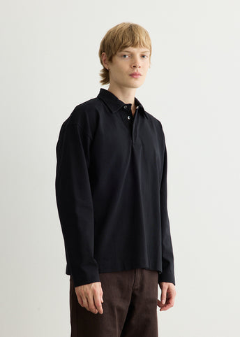 Isefjord Compact Cotton Long Sleeve Polo