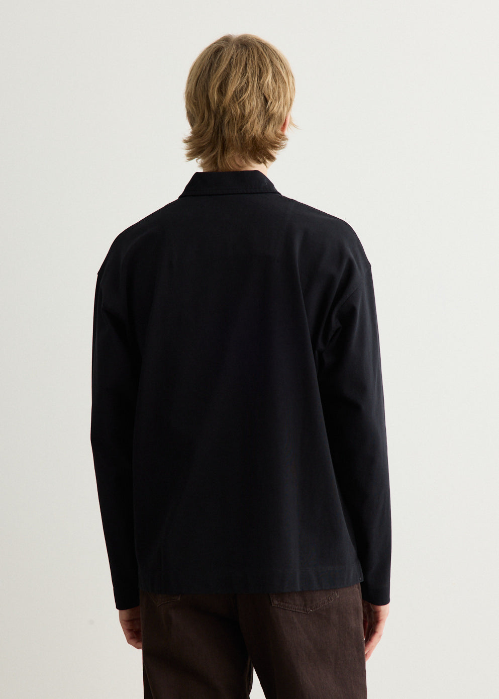 Isefjord Compact Cotton Long Sleeve Polo