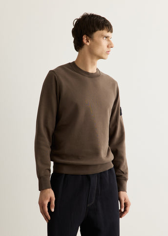Organic Cotton Fleece Garment Dyed Crew Sweatshirt