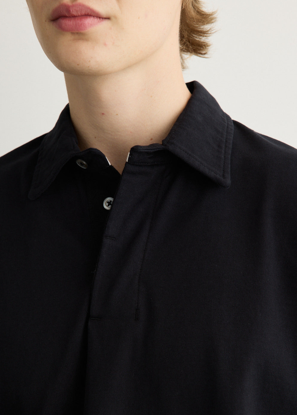 Isefjord Compact Cotton Long Sleeve Polo