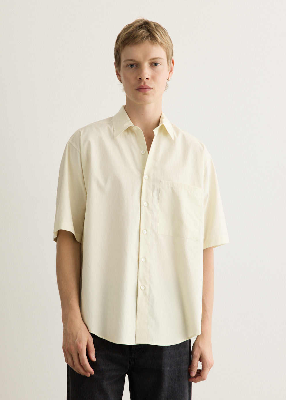 Washed Finx Twill Big Half Sleeve Shirt