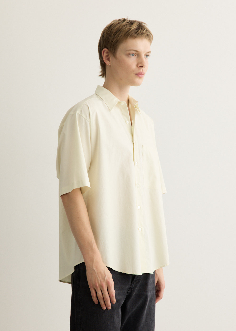Washed Finx Twill Big Half Sleeve Shirt