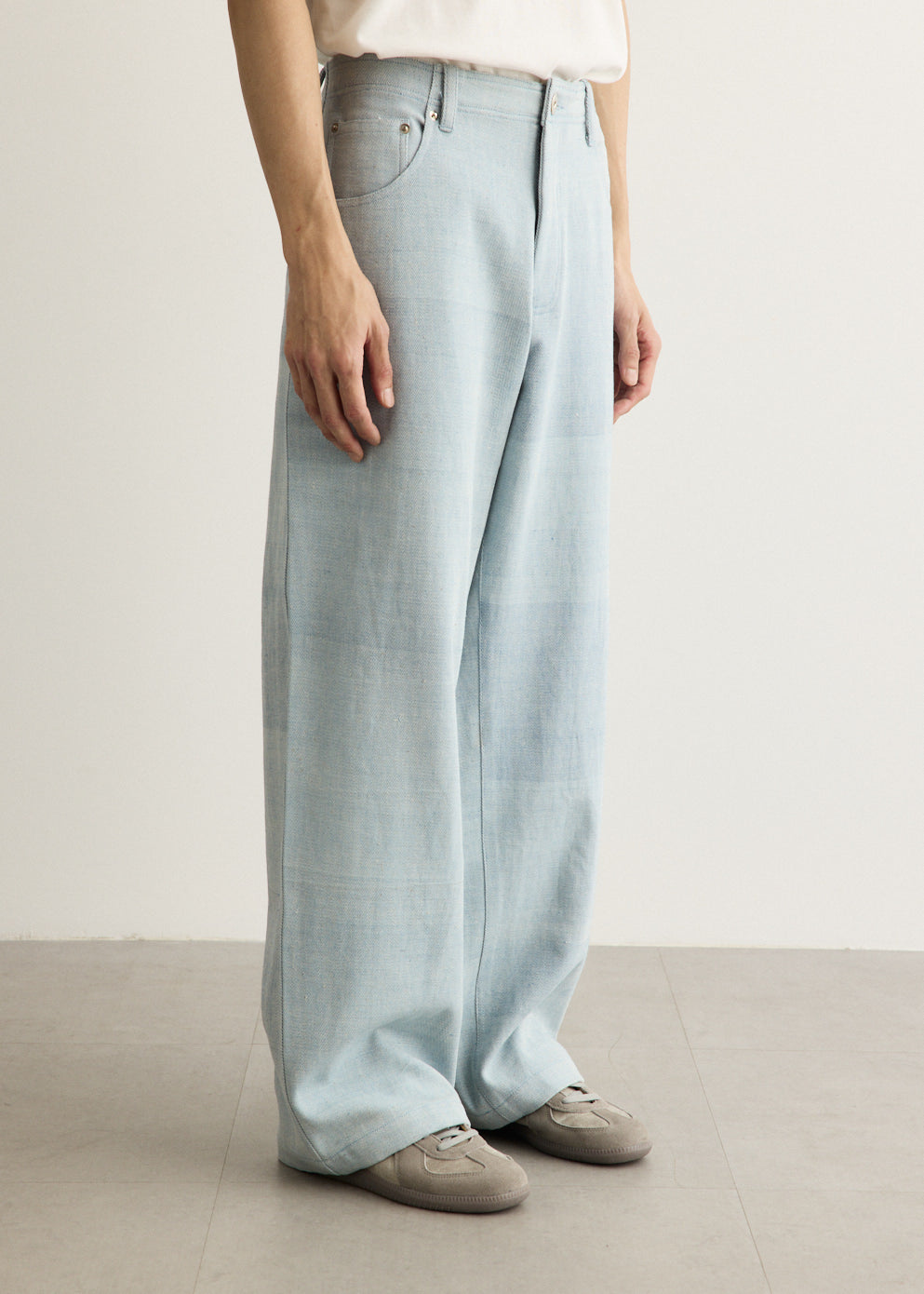 Rupinder Nat Dye Handloom 5 Pocket Jeans