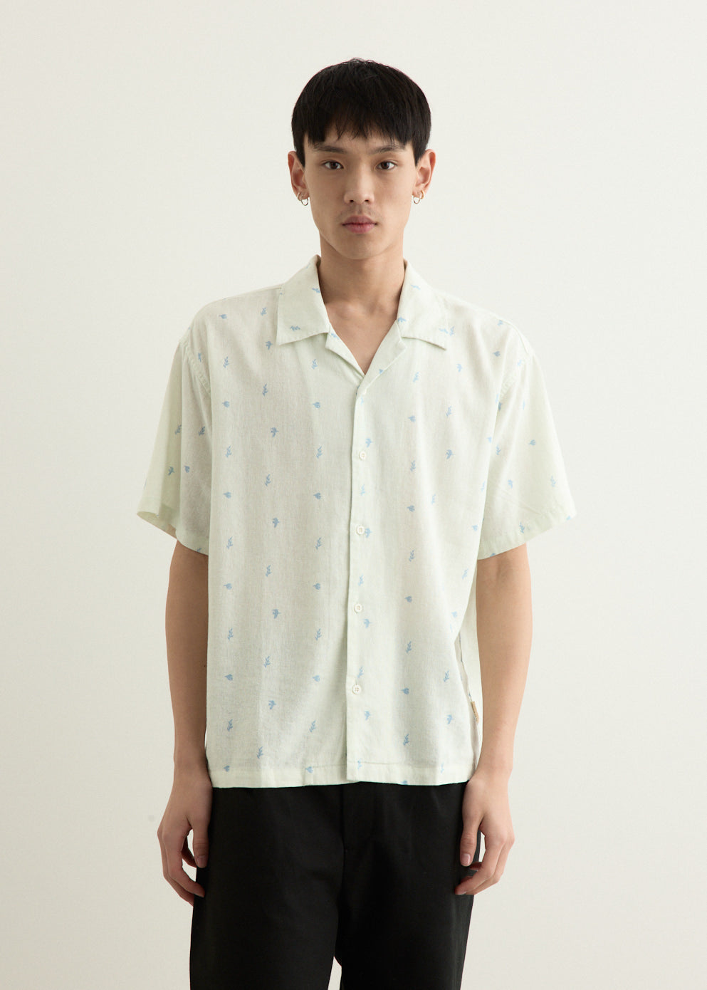 Doves Linen Button-Up Shirt