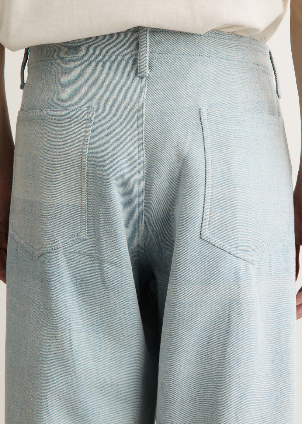 Rupinder Nat Dye Handloom 5 Pocket Jeans