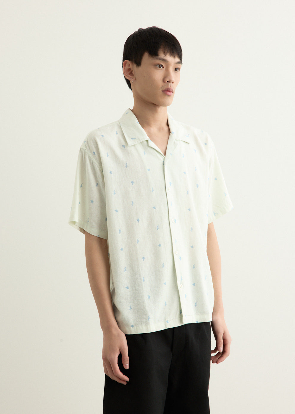 Doves Linen Button-Up Shirt
