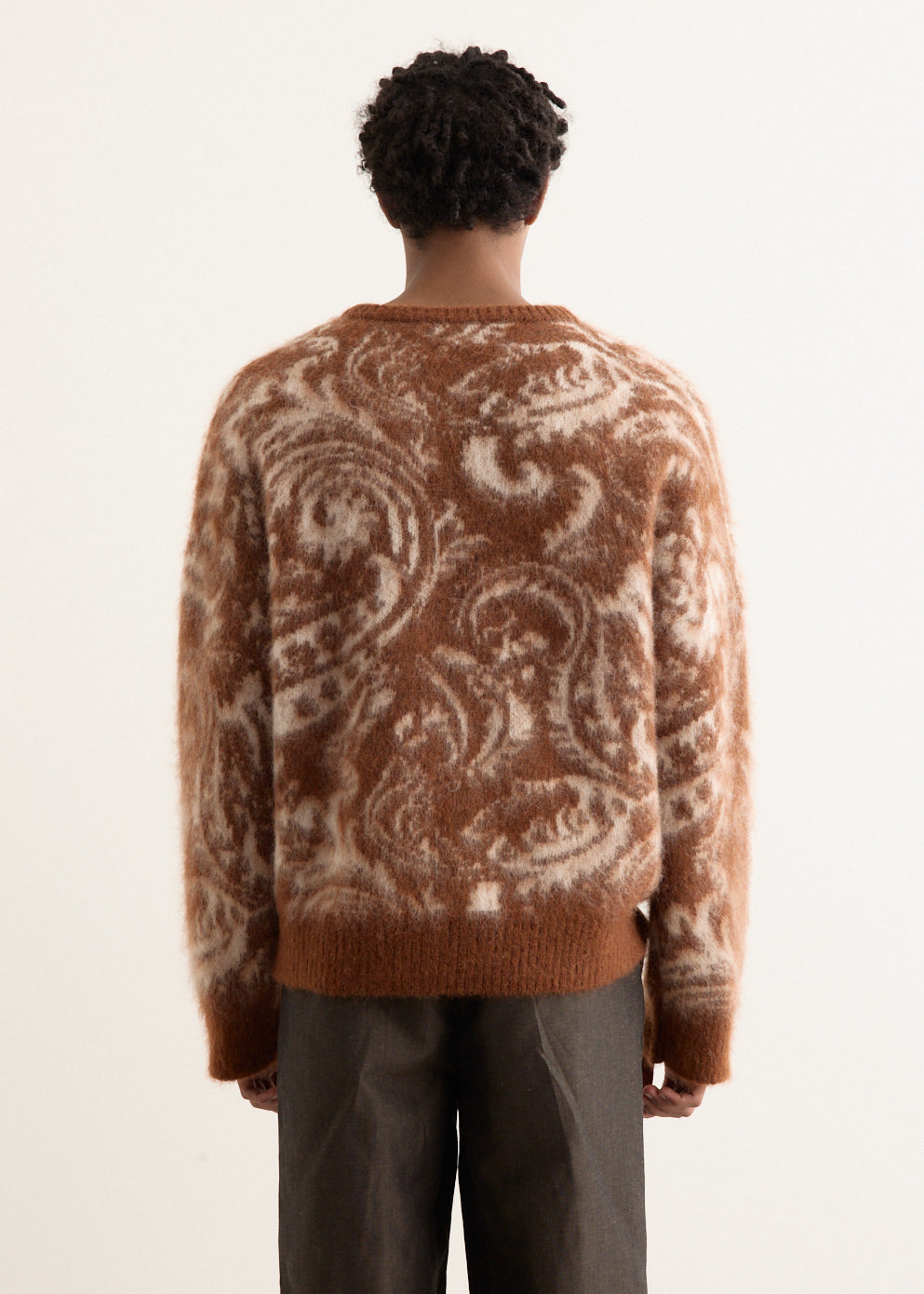 Mohair Paisley Jacquard Sweater