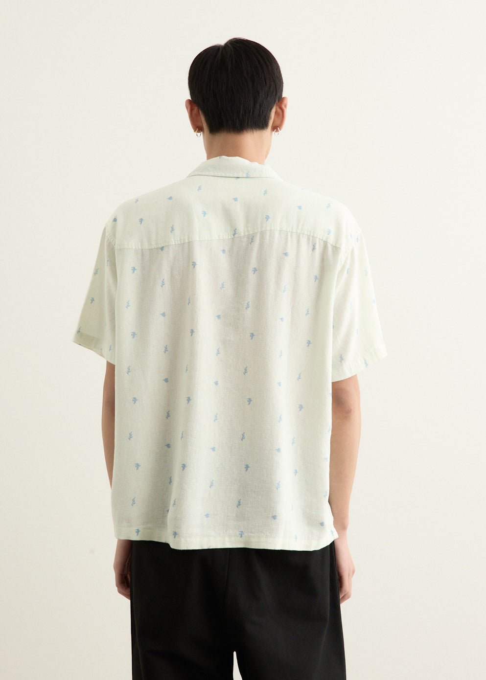 Doves Linen Button-Up Shirt