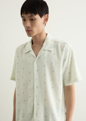 Doves Linen Button-Up Shirt