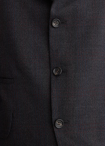 Wool Milled Check Blazer