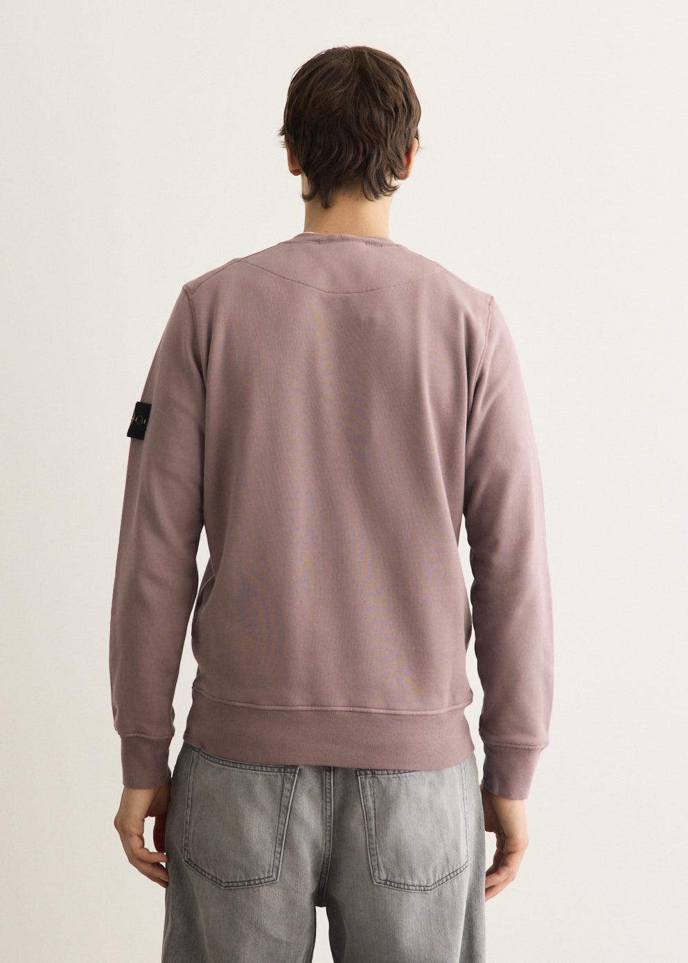 Organic Cotton Fleece Garment Dyed Crew Sweatshirt