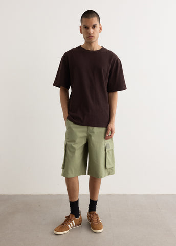 Belted Cargo Bermuda Shorts