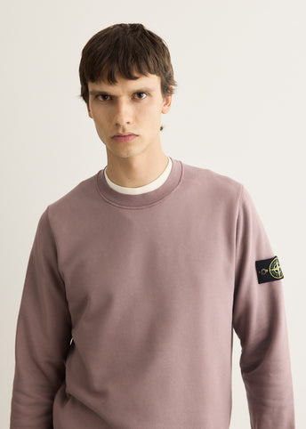 Organic Cotton Fleece Garment Dyed Crew Sweatshirt