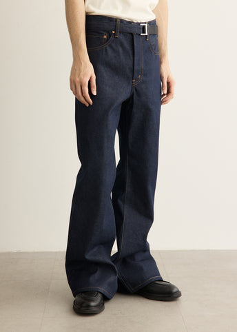 x Sacai Belted Flare Pants