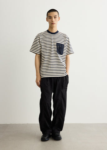 Stripe Pocket Short Sleeve T-Shirt