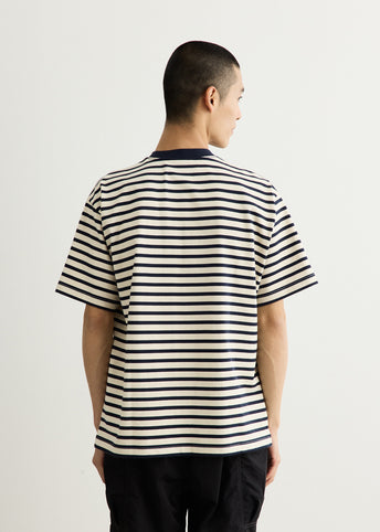 Stripe Pocket Short Sleeve T-Shirt