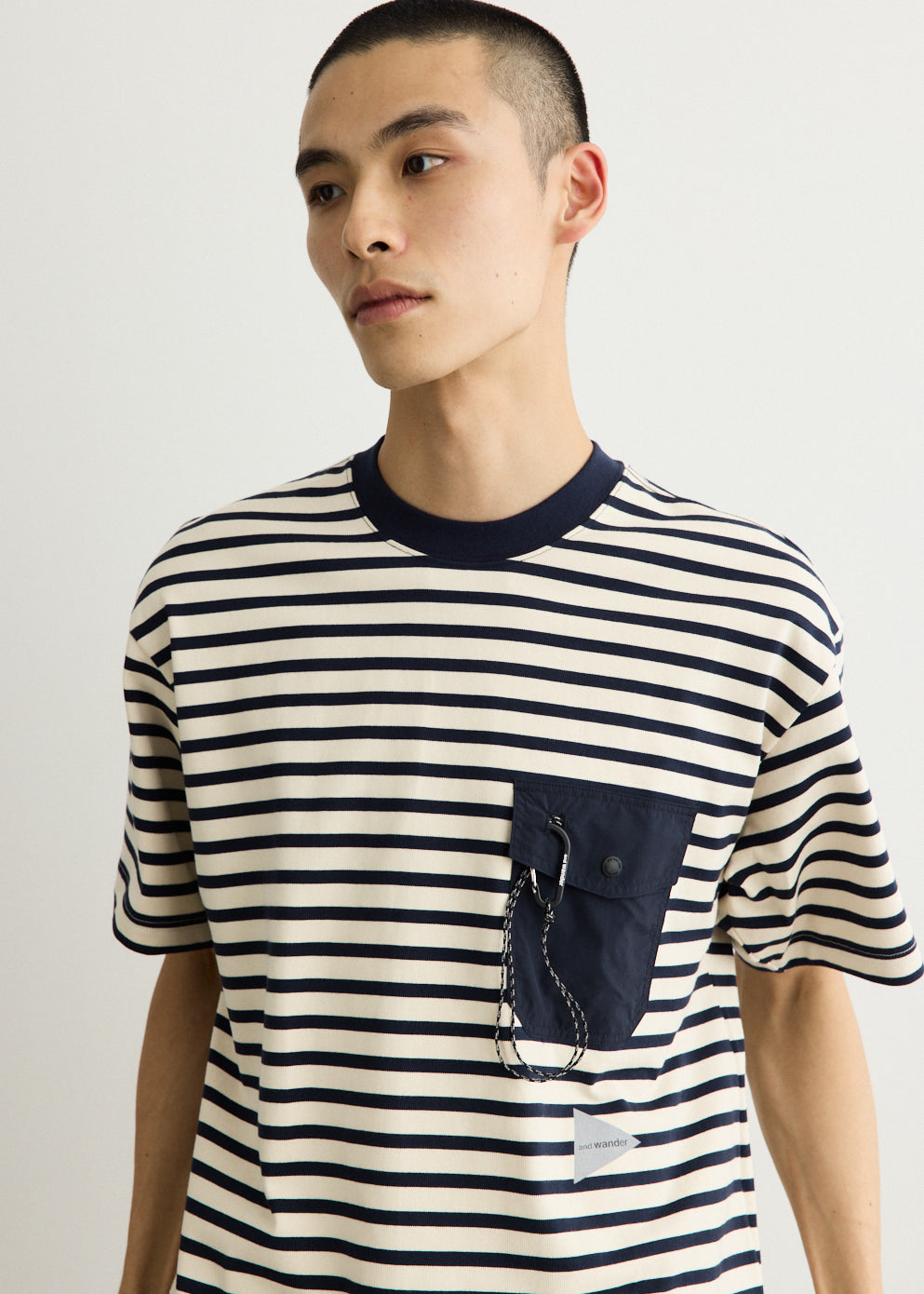 Stripe Pocket Short Sleeve T-Shirt