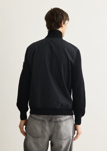 Ghost Cotton Canvas Knit Bomber Jacket
