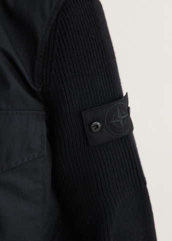 Ghost Cotton Canvas Knit Bomber Jacket