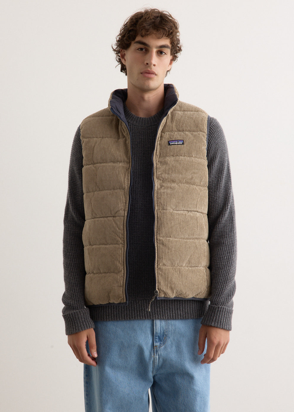 Reversible Cotton Down Vest