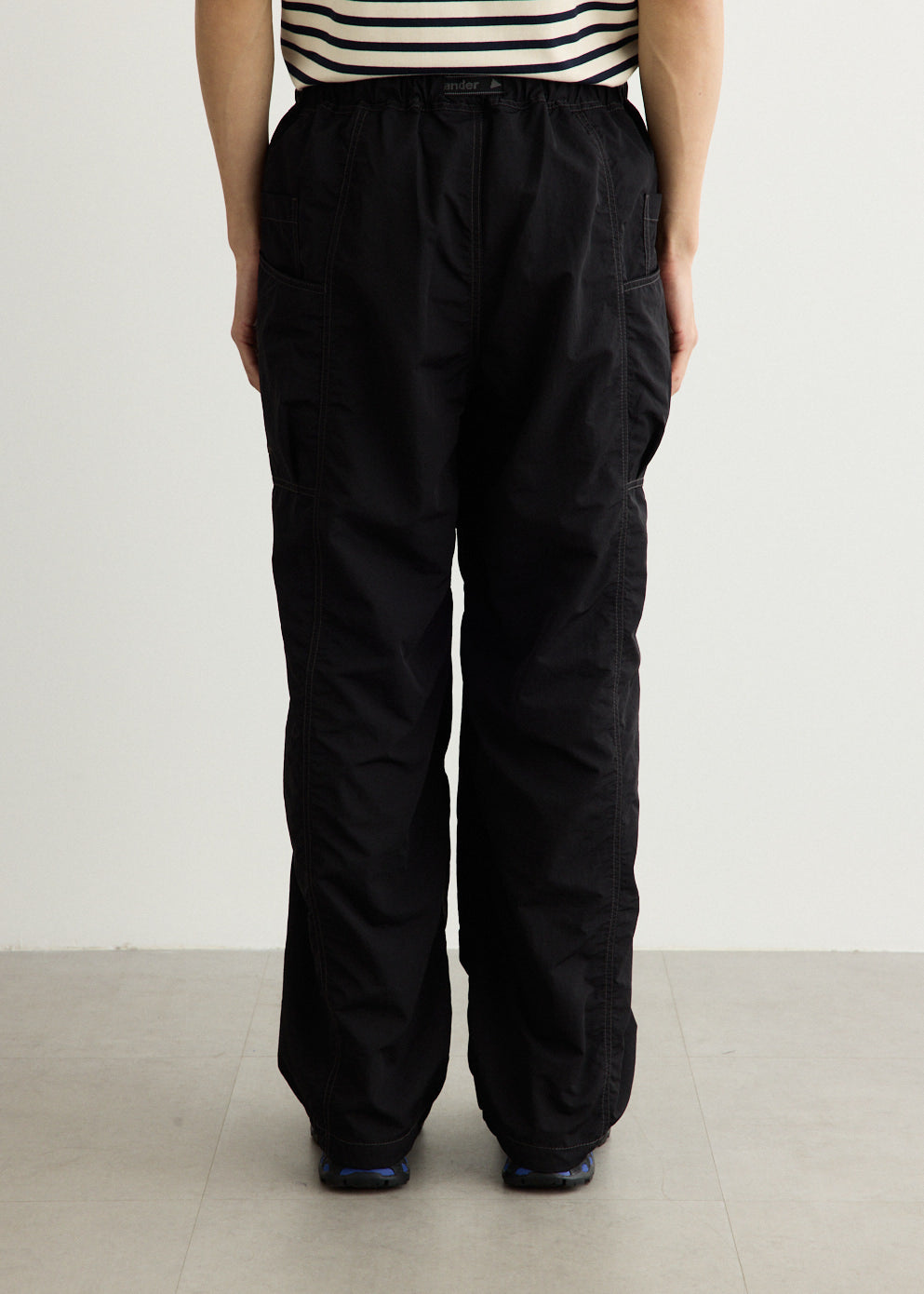 Crinkled Nylon Pants