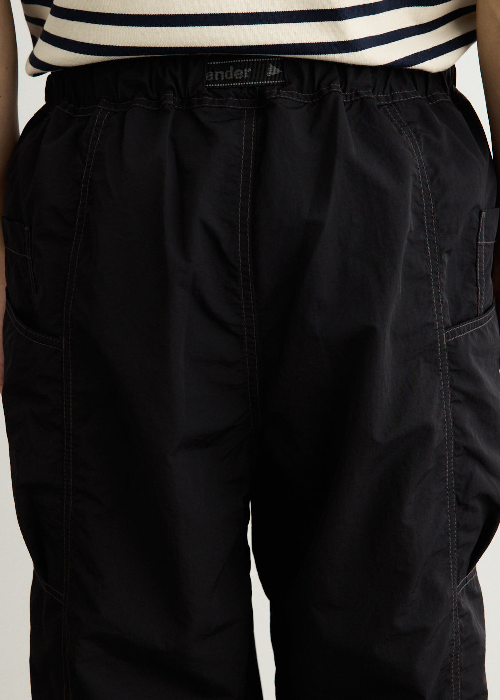 Crinkled Nylon Pants