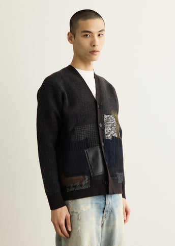 Multi Fabric Patchwork Cardigan