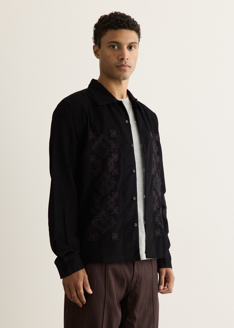 Chintan Dori Embroidery Cord Shirt