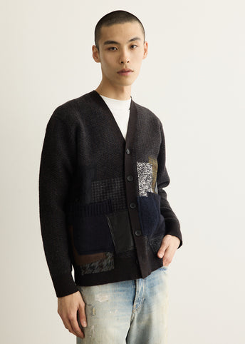 Multi Fabric Patchwork Cardigan
