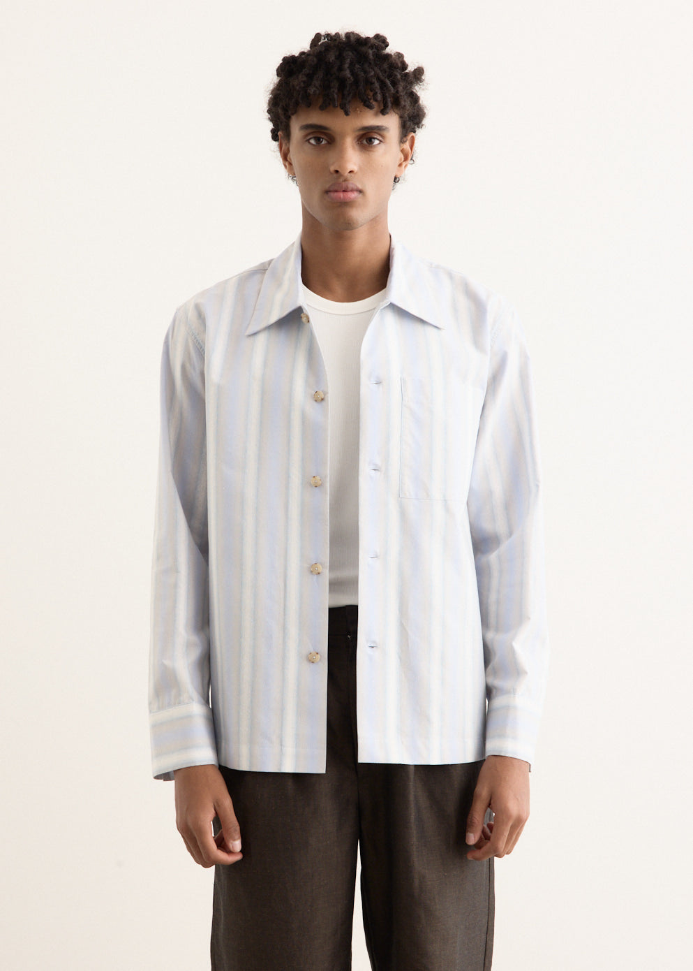 Gradient Stripe Overshirt