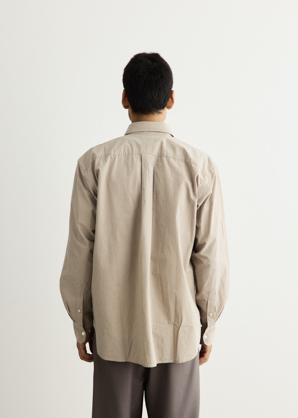 Espevik Oversize Micro Poplin Check Shirt