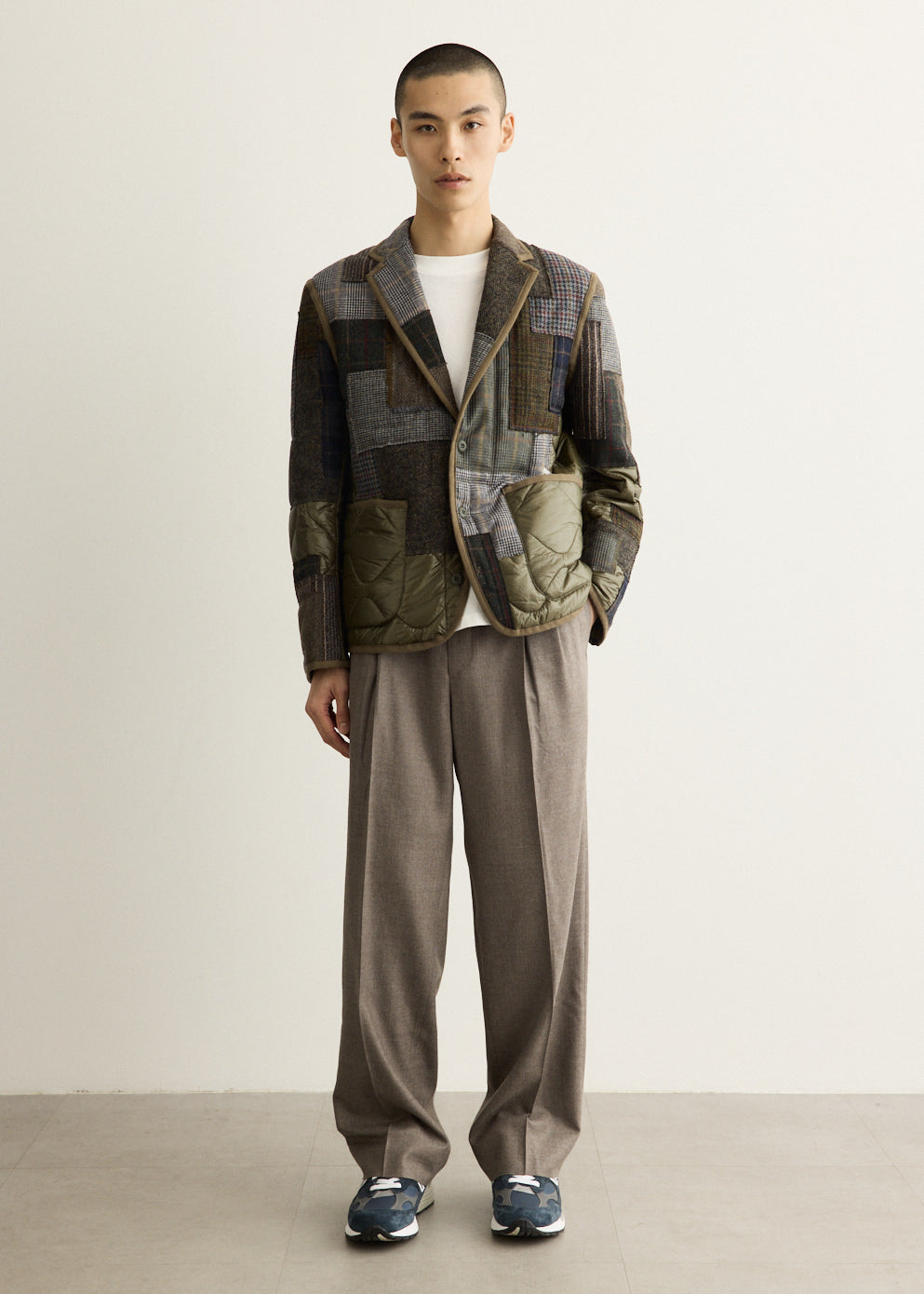 Nylon Ripstop x Wool Mix Jacket