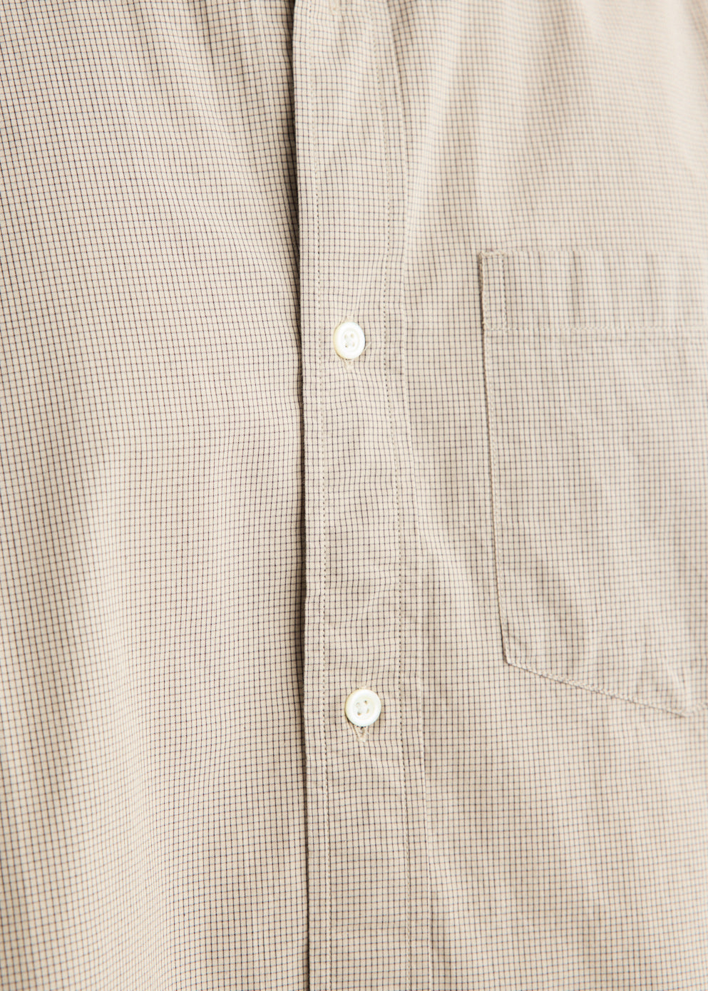 Espevik Oversize Micro Poplin Check Shirt