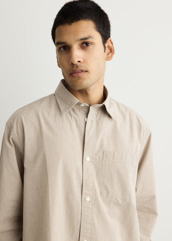 Espevik Oversize Micro Poplin Check Shirt
