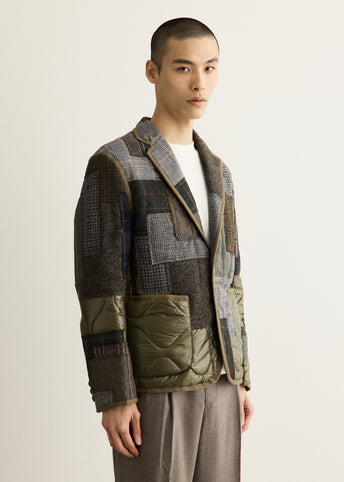 Nylon Ripstop x Wool Mix Jacket