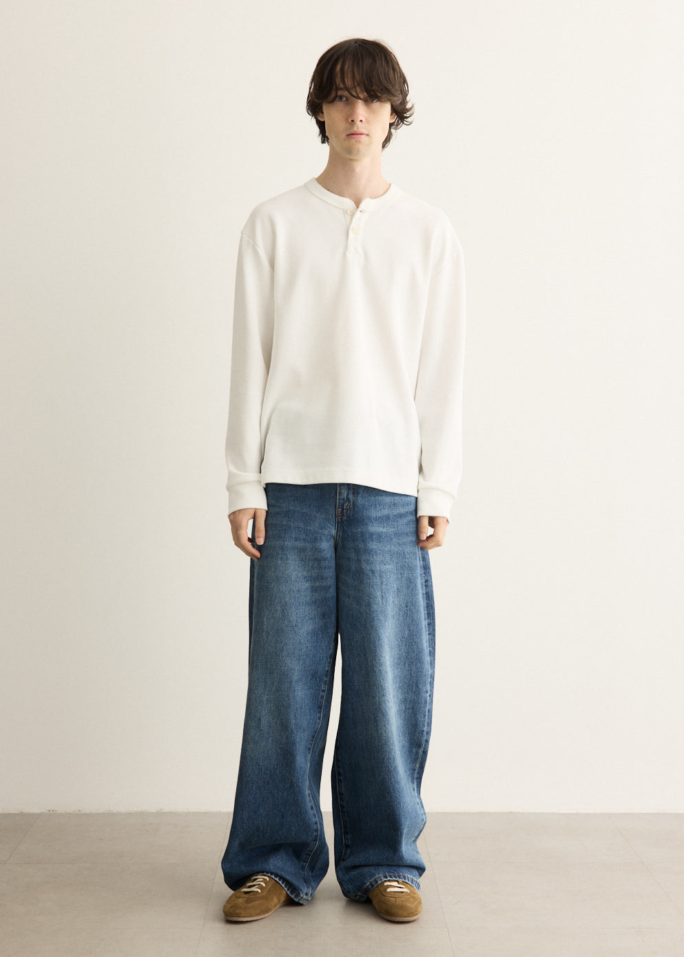 x Sacai Belted Wide Pants