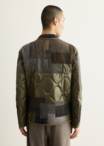 Nylon Ripstop x Wool Mix Jacket