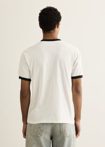 20/-Jersey Ringer T-Shirt (DENIM MEN LOVE CATS)