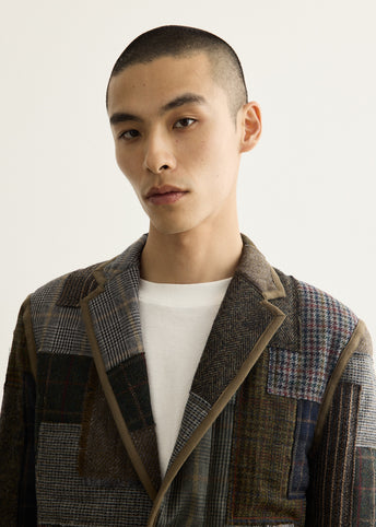 Nylon Ripstop x Wool Mix Jacket