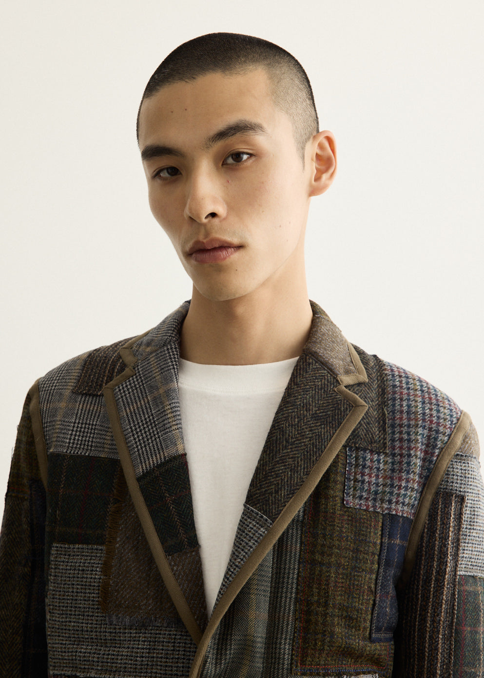 Nylon Ripstop x Wool Mix Jacket