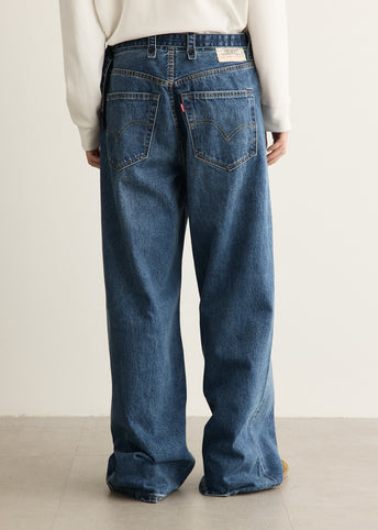 x Sacai Belted Wide Pants