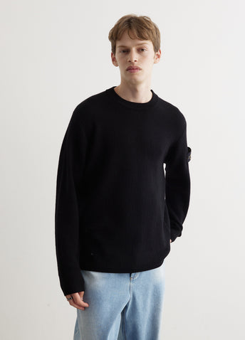 Double Weave Wool Crewneck