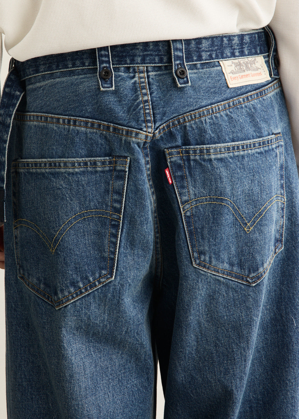 x Sacai Belted Wide Pants
