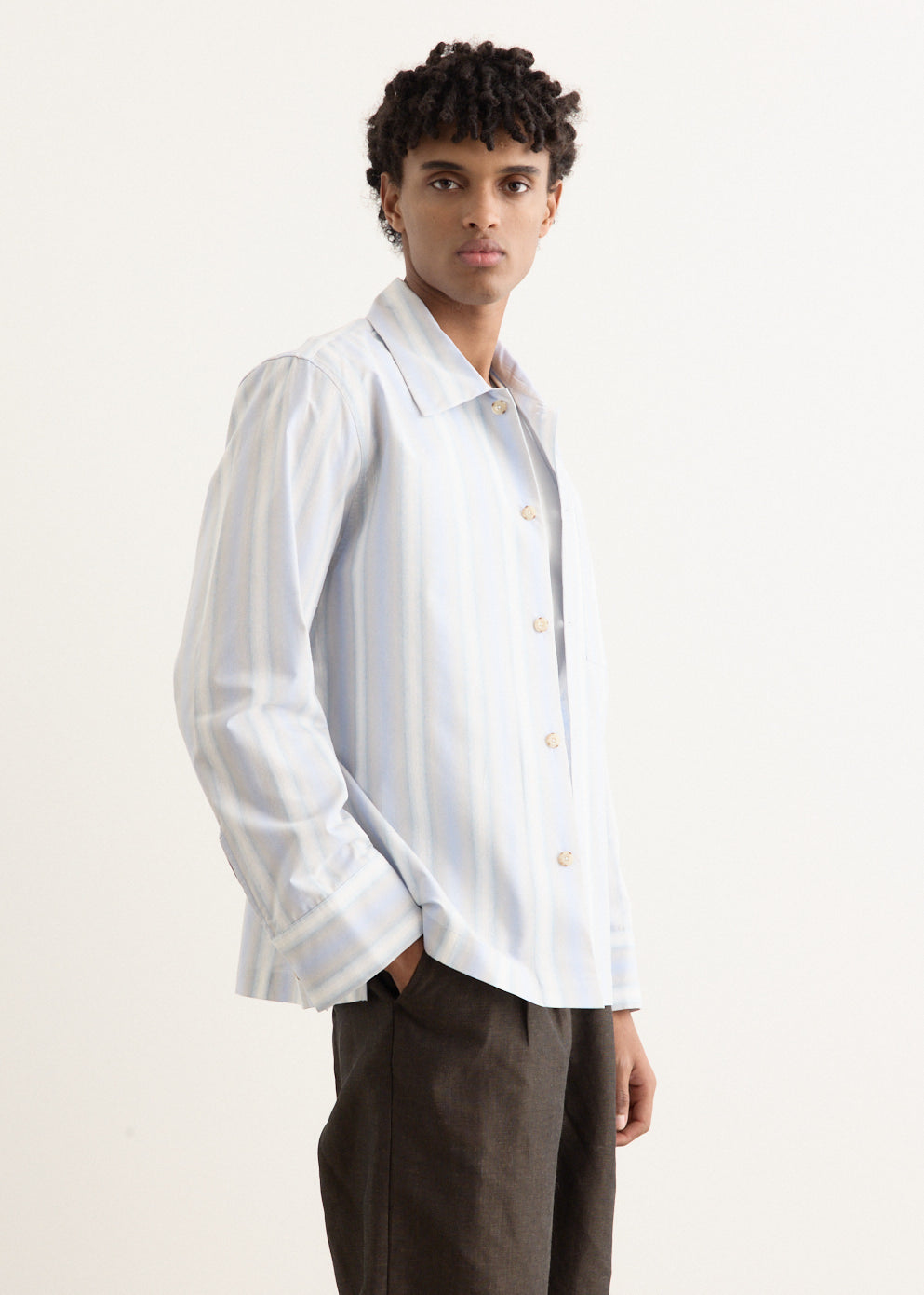Gradient Stripe Overshirt