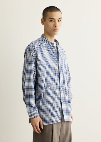 Cotton Check x Corduroy x Ripstop Combo Shirt