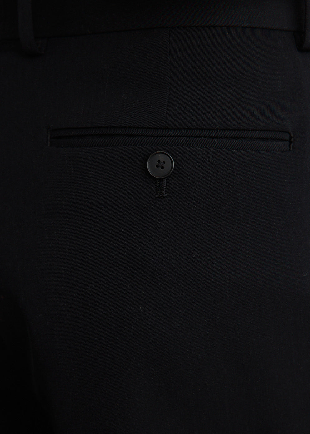 Light Wool Max Gabardine Two-Tuck Slacks